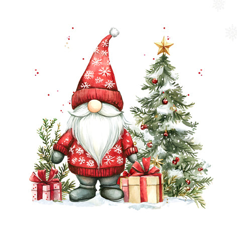 Tiflair Festive Gnome with Presents Napkins 3ply