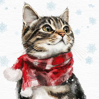 Tiflair Festive Cat Napkins 3ply