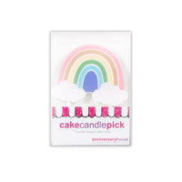 Large Pastel Rainbow Pick Candle