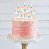 Pastel Rainbow Pick Candles