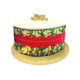 Cake Frills Holly Print with Plain Centre Assortment