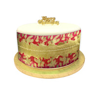 Cake Frills Holly Print with Plain Centre Assortment