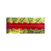 Cake Frills Holly Print with Plain Centre Assortment