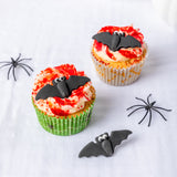 Halloween Vampire Bats Black Sugar Toppers