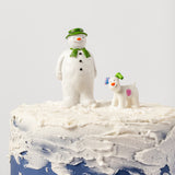 The Snowman™ and The Snowdog Resin Cake Topper Set Luxury Boxed