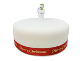 The Snowman™ holding The Snowdog Resin Cake Toppers Bulk