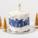 The Snowman™ holding The Snowdog Resin Cake Topper Luxury Boxed