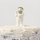 The Snowman™ holding The Snowdog Resin Cake Topper Luxury Boxed