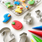 Number 4 Tin-Plated Cookie Cutter