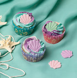 Mermaid Shell Sugar Toppers