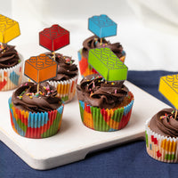 Building Blocks Cupcake Toppers