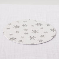 Snowflake Printed Cake Board Round 10in