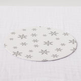 Snowflake Printed Cake Board Round 10in