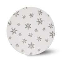 Snowflake Printed Cake Board Round 10in