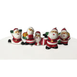 Fun Santa Plastic Cake Topper Picks Bulk