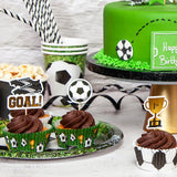 Football Cupcake Toppers Foil