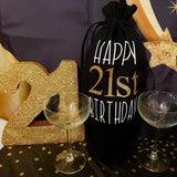 Number 21 Glitter Table Decoration Gold