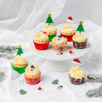 Santa Hat Sugar Toppers