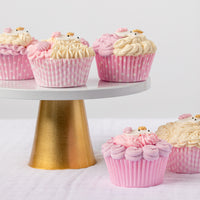 Pastel Pink Gingham & Polka Mix Cupcake Cases