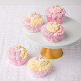 Pastel Pink Gingham & Polka Mix Cupcake Cases