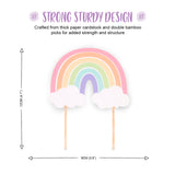 Pastel Rainbow Cake Topper