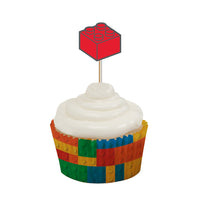 Building Blocks Cupcake Toppers