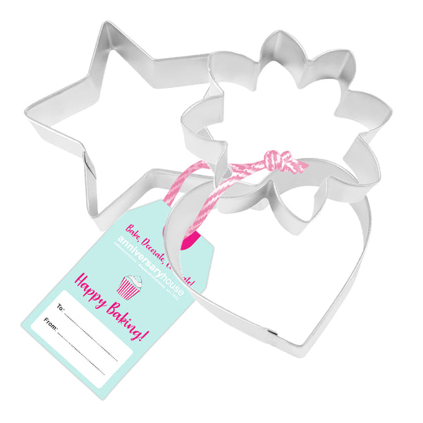 Daisy Love Cookie Cutter Trio Set with Swing Tag