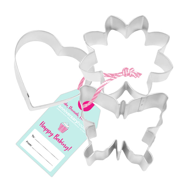 Flutter & Bloom Cookie Cutter Trio Set with Swing Tag