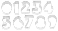 Numerical 0-9 Cookie Cutter Set 10pk