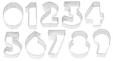 Numerical 0-9 Cookie Cutter Set 10pk
