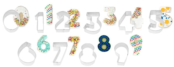 Numerical 0-9 Cookie Cutter Set 10pk