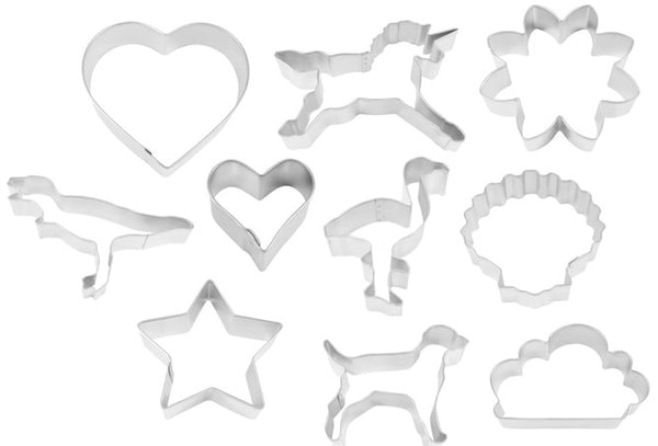 Novelty Shapes Cookie Cutter Set 10pk