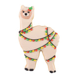 Llama Poly-Resin Coated Cookie Cutter White