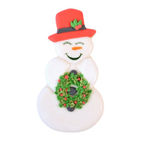 Snowman with Top Hat Tin-Plated Cookie Cutter