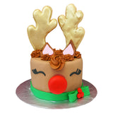 Reindeer Tin-Plated Cake Decorating Cutter Kit