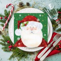 Tiflair Saint Nick Green Lunch Napkins 3 ply