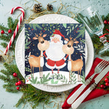 Tiflair Santa & Funny Reindeers Lunch Napkins 3 ply