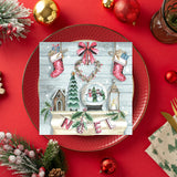 Tiflair Rustique Noel Lunch Napkins 3 ply