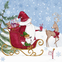 Tiflair Santa in the North Pole Lunch Napkins 3 ply