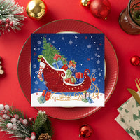 Tiflair Santa Sleigh Lunch Napkins 3 ply