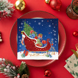 Tiflair Santa Sleigh Lunch Napkins 3 ply