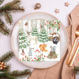 Tiflair Festive Woodland Lunch Napkins 3 ply