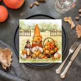 Tiflair Harvest Gnome Lunch Napkins 3 ply