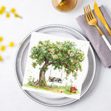 Tiflair Cats by the Apple Tree in Summer Napkins 3 ply