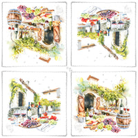 Tiflair Vineyard Cheese and Wine Tasting Lunch Napkins 3 ply