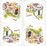 Tiflair Vineyard Cheese and Wine Tasting Lunch Napkins 3 ply