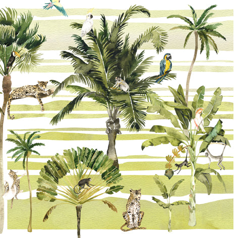 Tiflair Paradise Safari Palms Lunch Napkins 3 ply