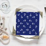 Tiflair Anchor White Lunch Napkins 3 ply