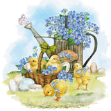 Tiflair Spring Chicks and Watering Can Lunch Napkins