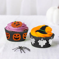 Halloween All Hallows Eve Hat Ghost & Pumpkin Sugar Toppers